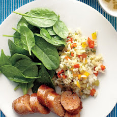 Sweet-Pepper Rice with Sausage