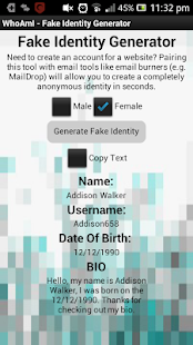 How to download WhoAmI - Identity Generator 2.5 unlimited apk for pc