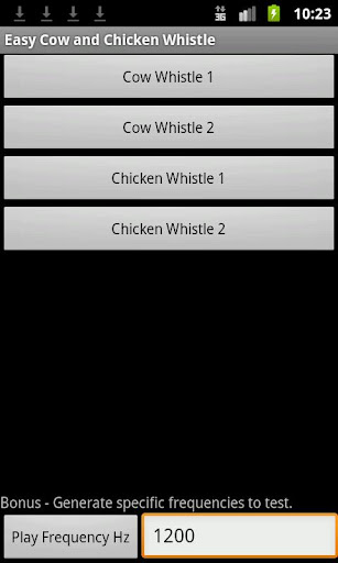 Easy Cow and Chicken Whistle