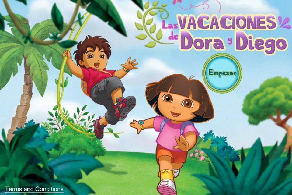 Android application Dora and Diego's Vacation screenshort