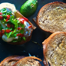 Oyster Bruschetta