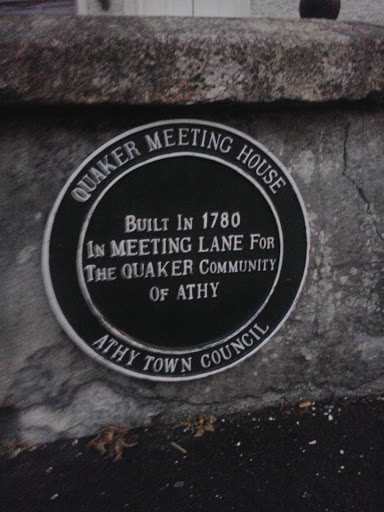 Quaker Meeting House Plaque