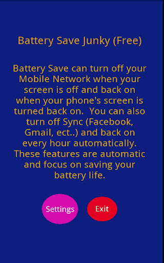 Battery Save Junky Free