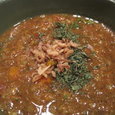 Persian-Style Red Lentil and Tomato Soup
