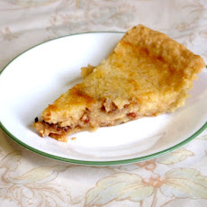 Bruleed Bourbon, Buttermilk, and Bacon Tart