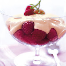 Raspberries with Saba Sabayon