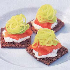 Smoked Salmon and Cucumber Squares