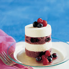 Individual Red, White, and Blueberry Layer Cakes