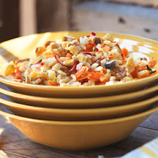 Lemony Rice Salad with Carrots and Radishes