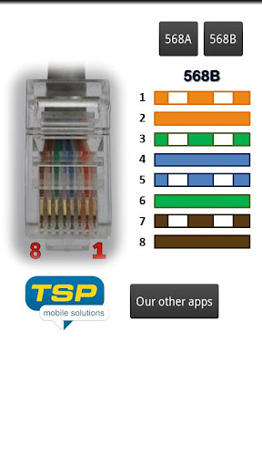 RJ45 이더넷 색상