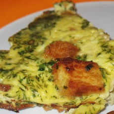 Golden Onion and Dill Frittata