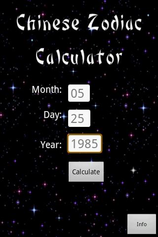 Free Chinese Zodiac Calc