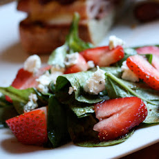Goat Cheese, Arugula and Strawberry Salad
