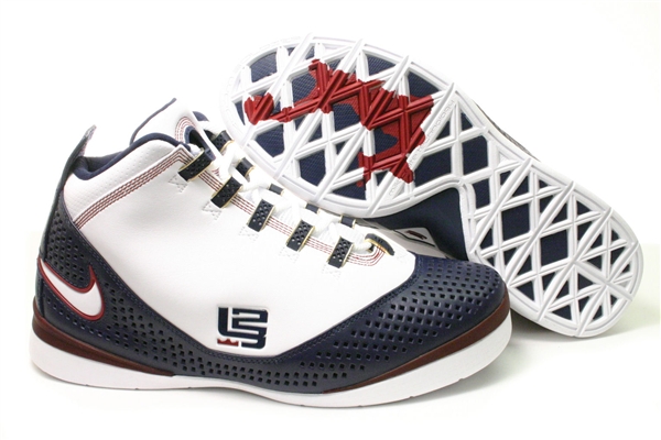 White and Navy LeBron Soldier II Sample vs General Release