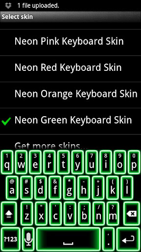 Green Neon Keyboard Skin