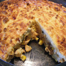 Impossible South Western Chicken Pie