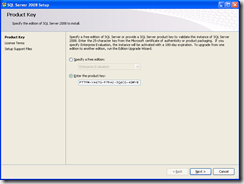 Enter Product Key