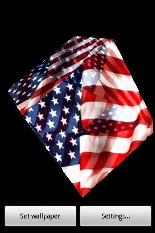 3D u.s.a flag