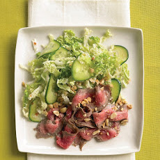Asian Steak Salad with Cucumber and Napa Cabbage