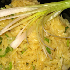 Orzo Pilaf With Green Onion and Parmesan
