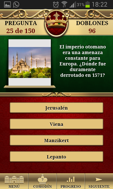Android application Genius Quiz Modern History screenshort