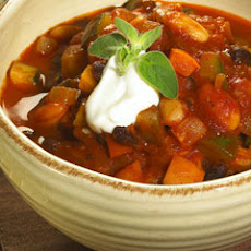 Hearty Two-bean Vegetable Chili