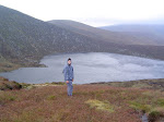 Our heart shaped lake we camped near.