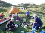 Our sea kayaking guides, John Hynes and Simon