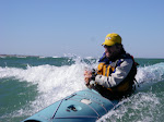 Henry Davies Surfing His Valley Pintail Sea Kayak at the 2007 Wind Waves, Wine Flotnar Event on Lake Michigan. Visit http://keithwikle.com