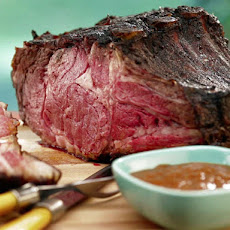 Smoked Prime Rib with Red Wine Steak Sauce