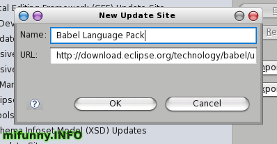 添加更新源 eclipse remote url