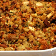 Wild Rice Dressing with Roasted Grapes and Walnuts