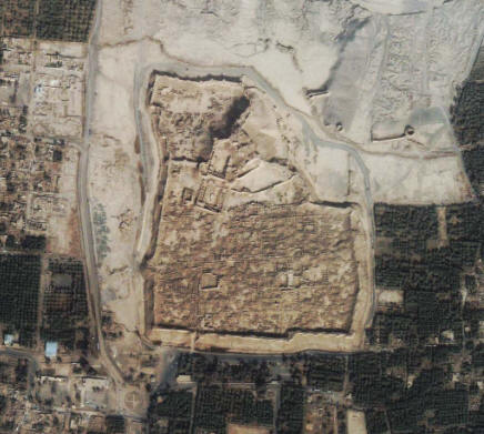 2003年伊朗巴姆地震卫星遥感图