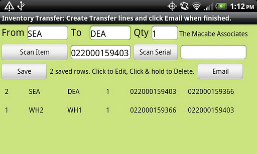 Inventory Transfer