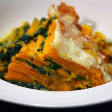Butternut Squash and Creamed-Spinach Gratin
