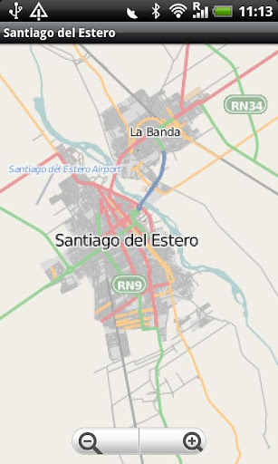 Santiago del Estero Street Map