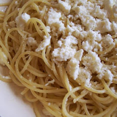 Spagetti With Brown Butter and Feta