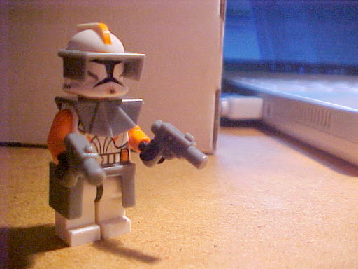Star Wars Gunship Nose Art. The minifigs in the Gunship