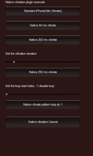 Vibration Plugin Demo