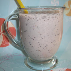 Banana Honey Blueberry Smoothie With Added Fibre