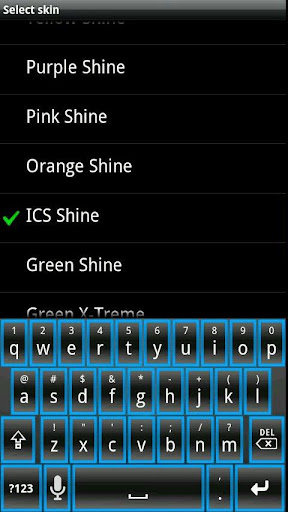 ICS SHINE HD Keyboard Skin