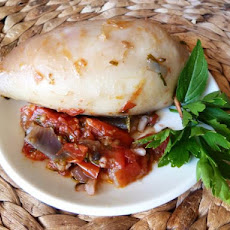 Squid Stuffed With Spinach and Herbs