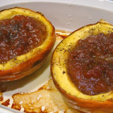 Acorn Squash Roasted With Applesauce