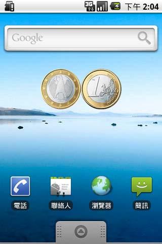 Euro €1 Coin Widget