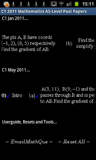 C1 WJEC 2011 Past Papers