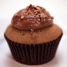 Chocolate Porter Cupcakes, Porter Ganache, Caramel Corn Crunch, Toasted Meringue