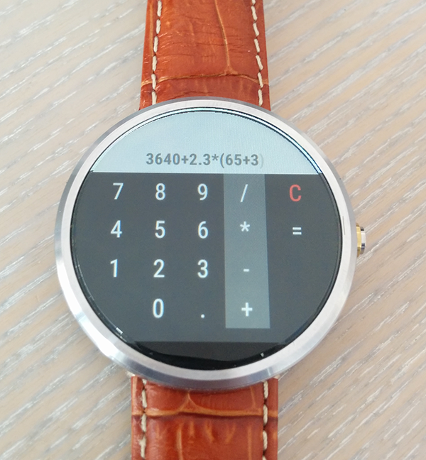 Android application Calculator For Wear OS (Android Wear) screenshort