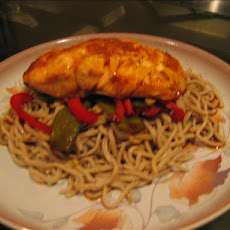 Ginger-Soy Salmon With Soba Noodles