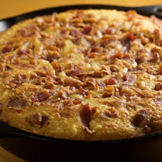Skillet Corn Bread with Fresh Cut Corn and Bacon