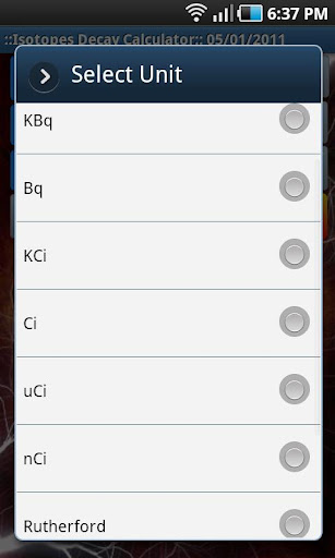 Isotopes Decay Calculator